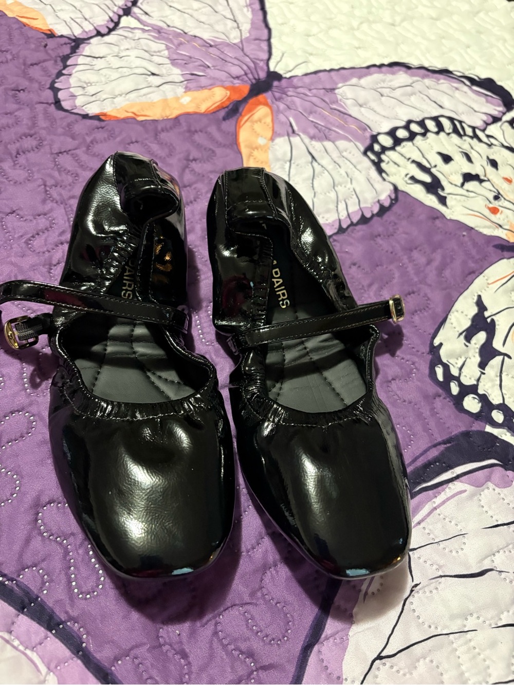 Dream Pairs Black Patent Mary Jane Flats